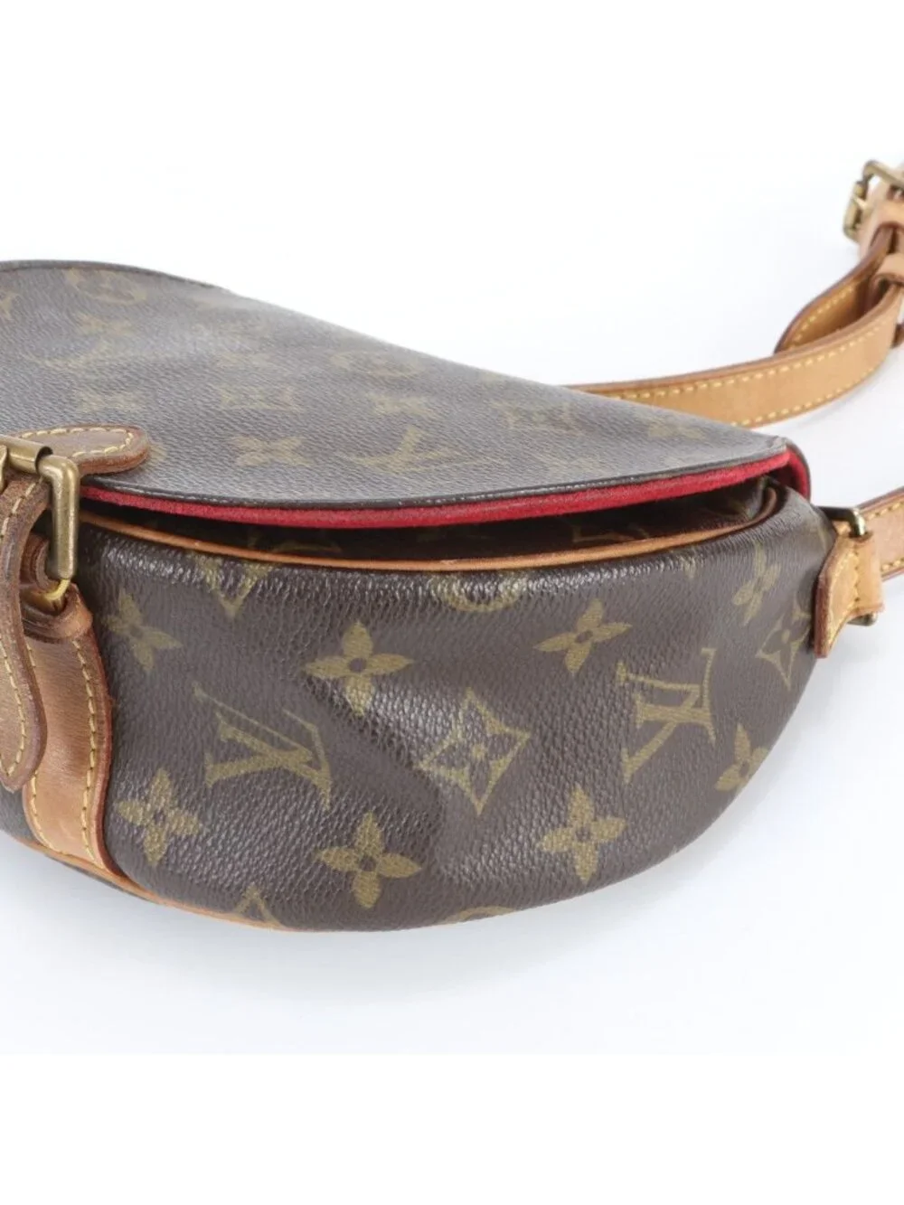 Louis Vuitton Monogram Tambourine Leather Shoulder Bag Crossbody